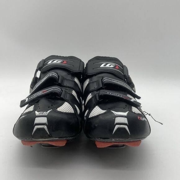 Mens Size 46 B36 Louis Garneau Revo XR3 Road Cycling Shoes Black Hook Loop - Picture 2 of 12